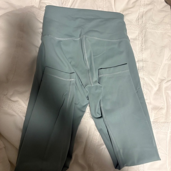 Lululemon High-Rise Crop Leggings w/ Pockets – Sage Green (Size 4) | Worn Once - Picture 2 of 3